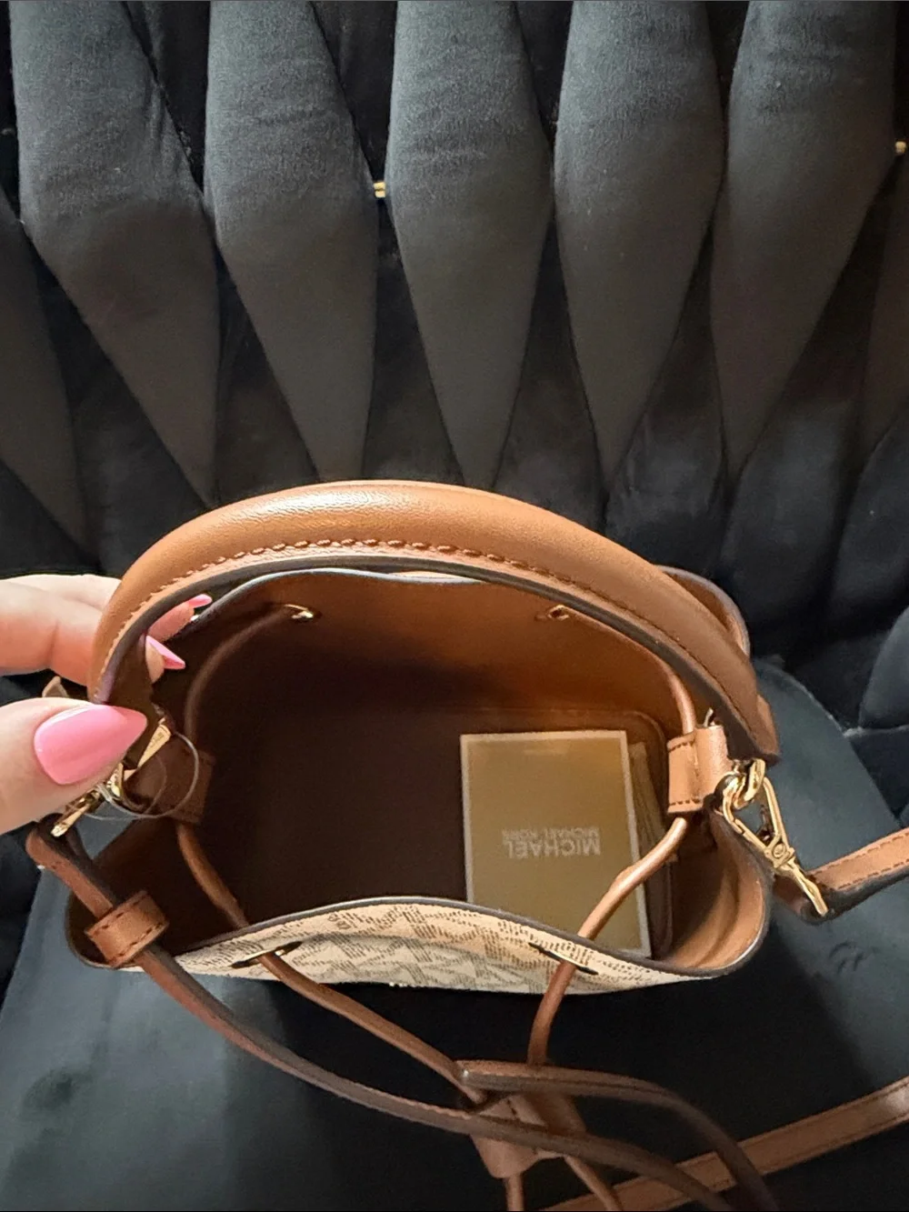 Michael Kors compact bucket